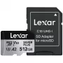 Flash Memory Lexar 512 GB UHS-I microSDXC SILVER PLUS