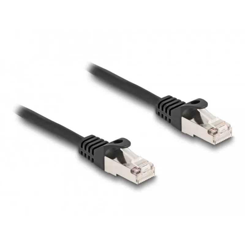 Netzwerkkabel DeLOCK RJ50 Stecker auf RJ50 Stecker S/FTP 0,25 m Schwarz