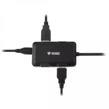 Yenkee YHB 4341BK 4-Port USB 3.0 Hub mit Micro-USB-Stromeingang