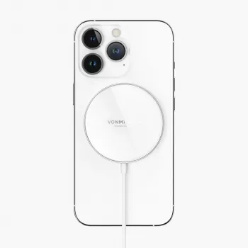 Vonmählen Aura Mini magnetisches kabelloses Ladepad, weiß