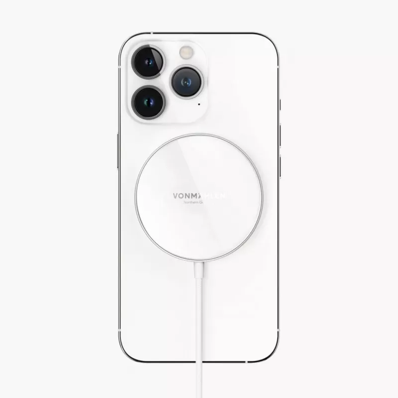 Vonmählen Aura Mini magnetisches kabelloses Ladepad, weiß