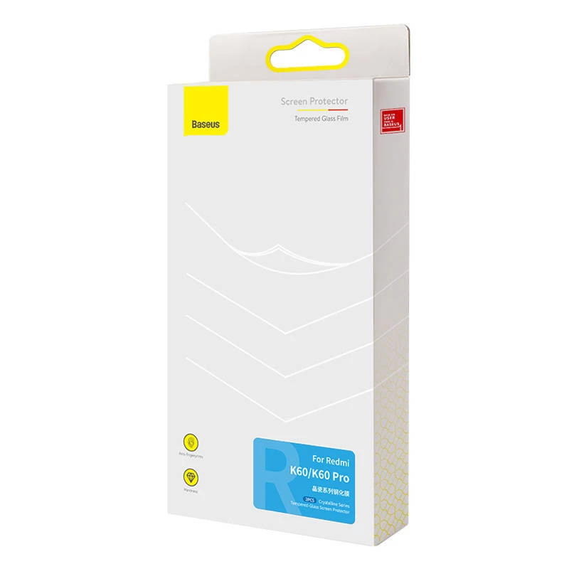 Baseus P60012059201-00 Panzerglas-Displayschutz für Redmi K60 / K60 Pro, oleophob