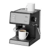 Jata JECA2525 Espressomaschine, 20 bar, 850 W, 1,8 l Wassertank, Dampfrohr, Schwarz / Edelstahl