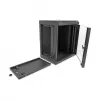 Delock 43418 10" Netzwerkschrank mit Glastür, 8U, Schwarz