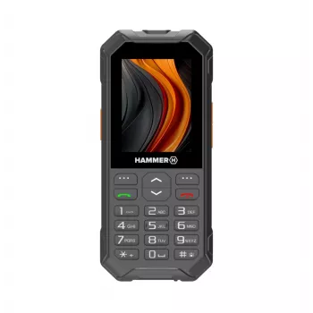 Hammer 6 LTE Mobiltelefon, 2,4" IPS, Dual-SIM, 2500 mAh, schwarz (TEL000927)