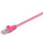 Wentronic Goobay CAT 5e Patchkabel, U/UTP, Magenta, 3 m - CCA Kupfer-Mix (95232)