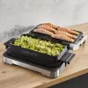 Elektrischer Kontaktgrill Tefal OptiGrill+ XL Edelstahl — große Kapazität, automatische Garprogramme