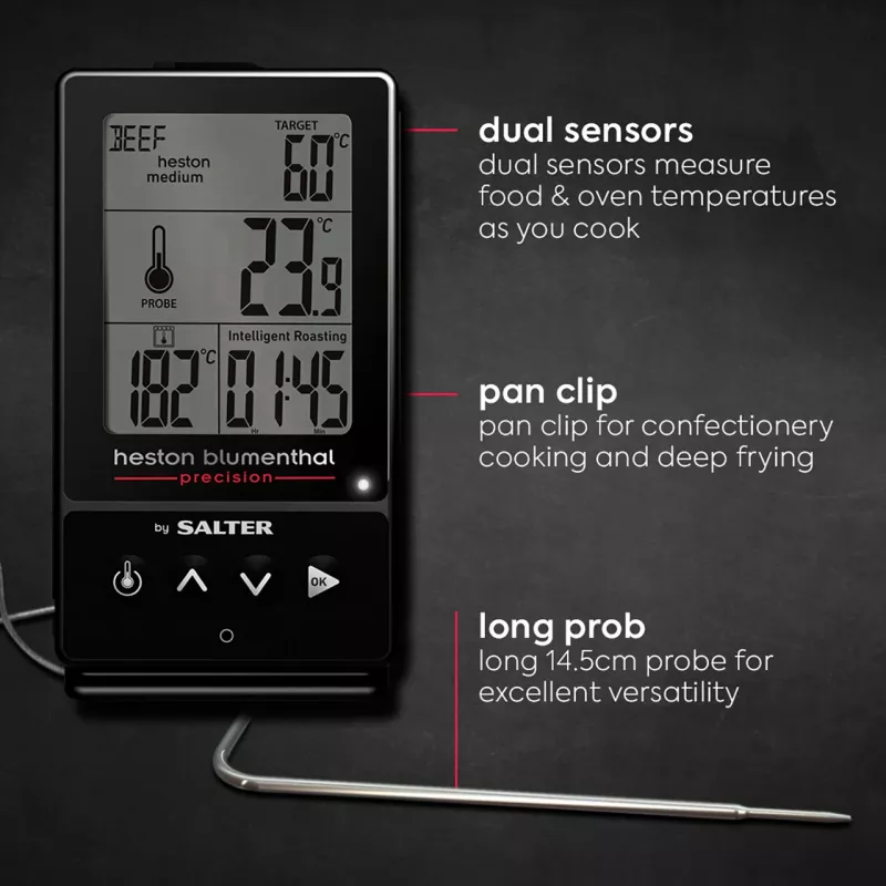 Salter 540A HBBKCR Heston Blumenthal Precision 5-in-1 digitales Küchenthermometer