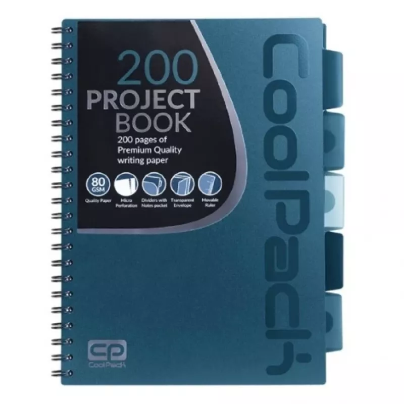 Spiralnotizbuch Coolpack A5 Blau Modell 94009CP — Spiralnotizbuch A5, blauer Einband