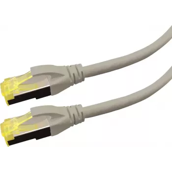 Netzwerkkabel LOGON APR6A005I Cat6a S/FTP (S‑STP) RJ‑45 auf RJ‑45 0,5 m Elfenbein