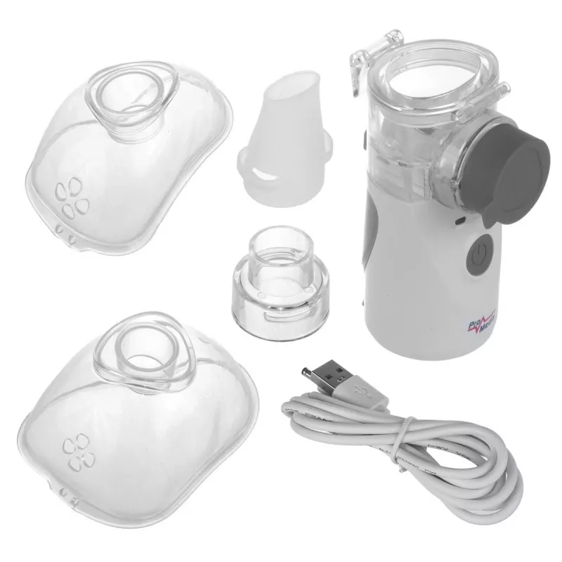 Tragbarer Mesh-Inhalator ProMedix PR-835 USB-Vernebler, batteriebetriebener tragbarer Vernebler