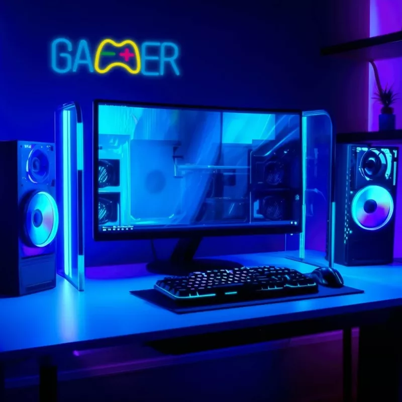 Manta SNL62MT GAMER LED-Neonlicht, USB, 5 W, mehrfarbig