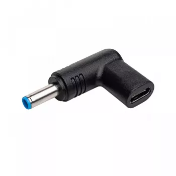 Akyga AK-ND-C09 Ladeadapter USB-C auf DC 4,5 x 3,0 mm + Pin für Notebooks, 18,5-20 V, 100 W, für HP