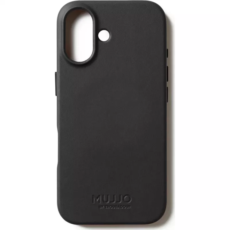 Mujjo Full Leather Case MagSafe Hülle für iPhone 17 Schwarz