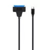 Gembird AUS3-03 USB-C-auf-2,5-Zoll-SATA-Laufwerksadapter, 0,2 m, Schwarz