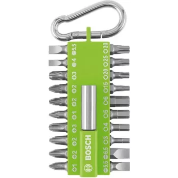 Bosch 21-teiliges Schraubendreher-Bit-Set, Torx/Phillips/Pozidriv/Hex/Schlitz (2607002823)