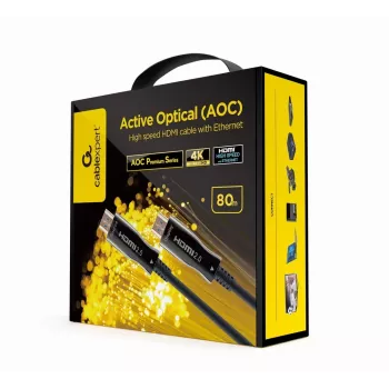 Gembird CCBP-HDMI-AOC-80M-02 HDMI-Kabel HDMI Typ A (Standard) Schwarz