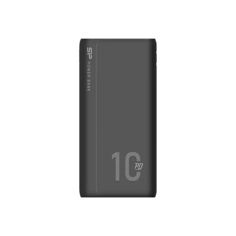 Silicon Power QP15 Powerbank 10000 mAh, 2x USB-A + 1x USB-C, Micro-USB, QC3.0 + PD, Schwarz