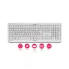 CHERRY KC 1000 Tastatur Home USB Schweizer Layout Grau