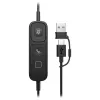 Kabelgebundenes monaurales USB-Headset HP Poly Mission 415 — leicht mit 99 g, Ein-Ohr-Design
