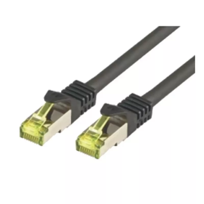 Netzwerkkabel M-Cab CAT7 S-FTP PIMF RJ-45 15m Schwarz