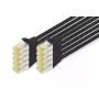 DIGITUS CAT6A S/FTP Patchkabel, 1 m, Schwarz, 10er-Pack