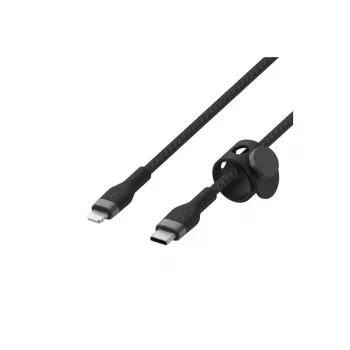 Belkin BOOST CHARGE - Lightning-Kabel - 24 pin USB-C männlich zu Lightning männlich - 3 m - Schwarz - für Apple iPad/iPhone/iPod (Lightning)