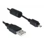 DeLOCK 82414 USB-Kabel auf Digitalkamera-Anschluss (Nikon 8-Pin UC-E6), 1,83 m, Schwarz