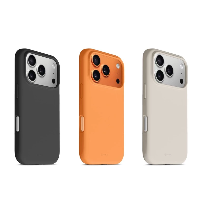 Schützende MagSafe-Hülle Crong für iPhone 17 Pro – Orange