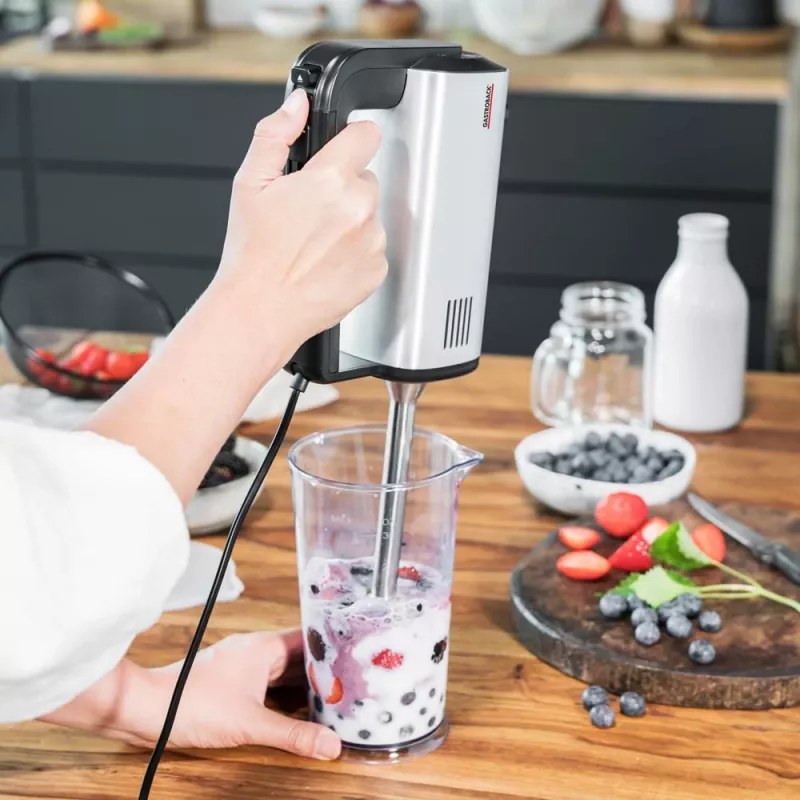 Gastroback 40983 Design Handmixer Pro, Schwarz/Silber