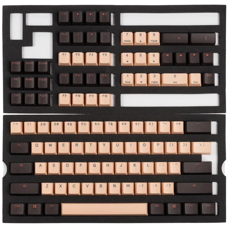 Keycap-Set Ducky DKSA108-USPDGMZOR PBT Double-Shot, US-Layout, 108 Tasten