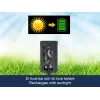 Beper P207ILO101 Solar-Gartenleuchte mit Erdspieß, 12 LED Flammeneffekt, IP44, Schwarz