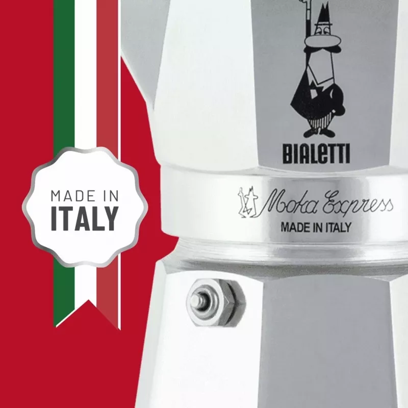 Bialetti Moka Express Moka-Kanne 0,06 L Aluminium, Schwarz