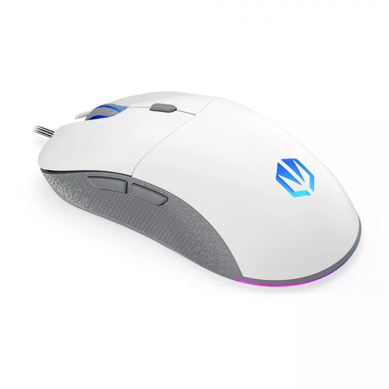 ENDORFY GEM Plus Onyx Weiß Maus Gaming Rechtshänder USB Typ-C Optisch 19000 DPI