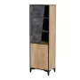 Regal cama meble OVO 2D Bücherregal 50×38×182,5 cm Eiche/Beton