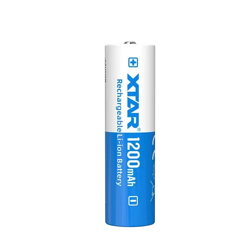 XTAR 14500 (AA) 3,7 V Li-Ion 1200 mAh wiederaufladbarer Akku mit Schutzschaltung (14500-1200)