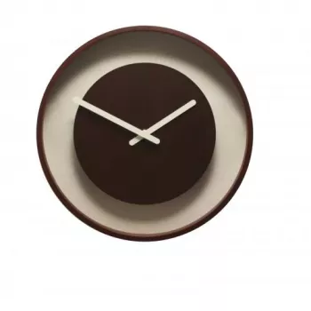 NeXtime Uhr 3046br Wood Loop, Ø30 cm, Wand, Dunkles Holz