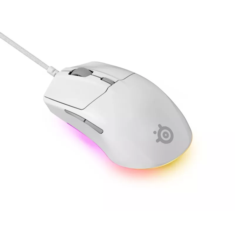 SteelSeries Rival 3 Gen 2 Gaming-Maus, weiß