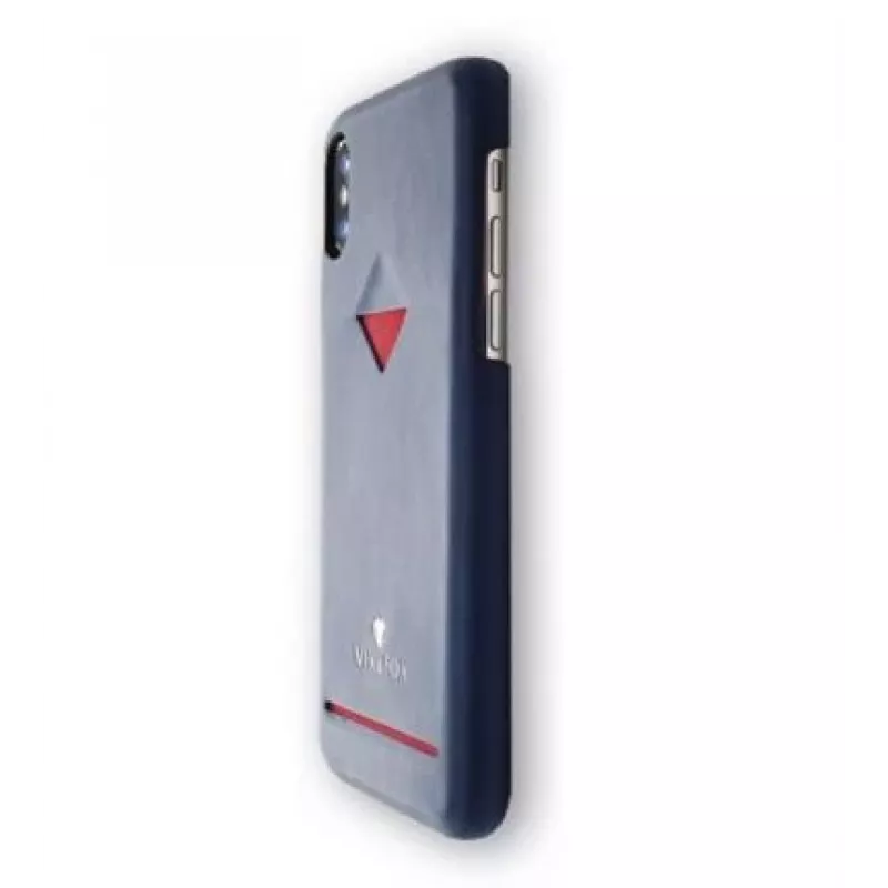 Karten-Slot-Rückenschale VixFox für iPhone 7/8 Plus – marineblau, rückseitige Schutzhülle mit Kartenfach