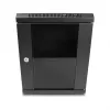 Delock 43418 10" Netzwerkschrank mit Glastür, 8U, Schwarz