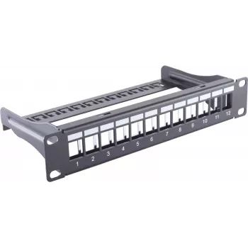 Patch Panel 1U ShiverPeaks BS08-10080 Metall Schwarz
