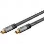 Plus Toslink-Kabel (schwarz/silber, 5 Meter)