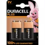 Duracell Plus 9V-Batterie (MN1604 / 6LR61), 2er-Pack