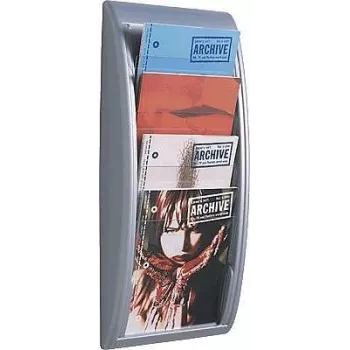 Zeitschriftenschrank PaperFlow K540615 Silber