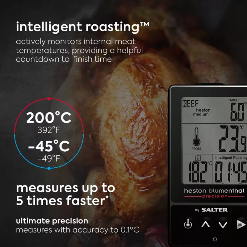 Salter 540A HBBKCR Heston Blumenthal Precision 5-in-1 digitales Küchenthermometer