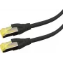 LOGON Premium APR6A015BL Netzwerkkabel, Cat6a, S/FTP (S-STP), 1,5 m, Schwarz