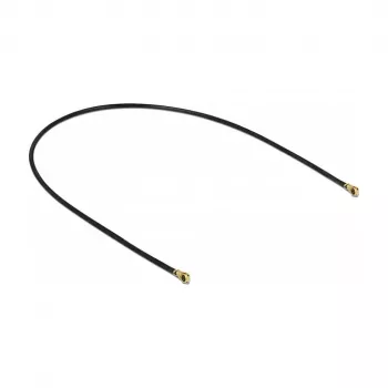 Delock 89643 Antennenkabel, MHF 4L auf MHF 4L, 1.13, 20 cm, Schwarz