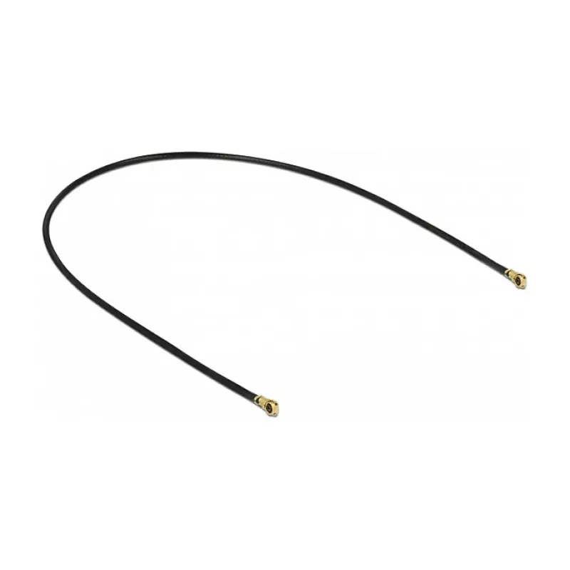 Delock 89643 Antennenkabel, MHF 4L auf MHF 4L, 1.13, 20 cm, Schwarz