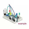 Breadboard DELOCK 18313 — lötfreies Prototyping-Board, Kunststoff, 55×165×9 mm, weiß
