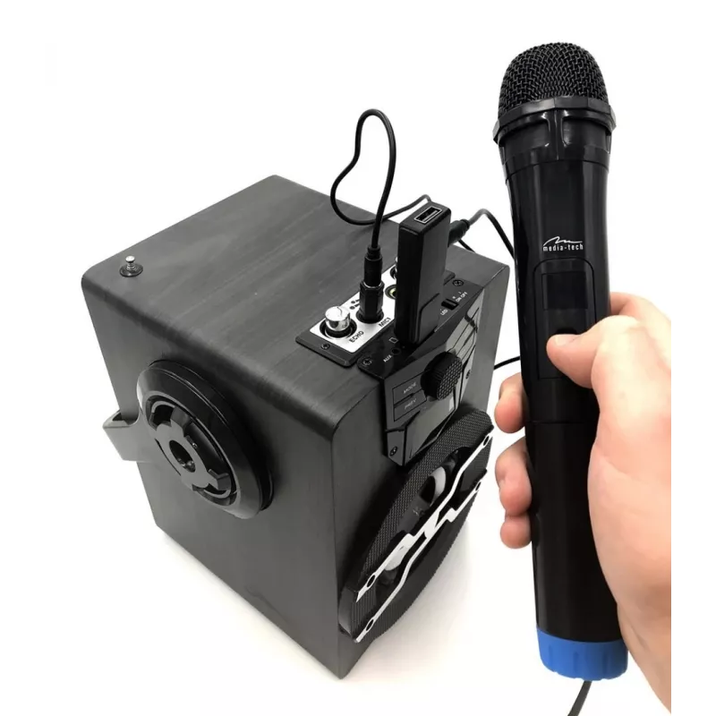 Media-Tech MT395 Accent Pro kabellose Karaoke-Mikrofone, 2er-Set